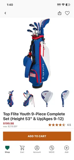 Top Flite Youth 9-Piece Complete… — Photo 1
