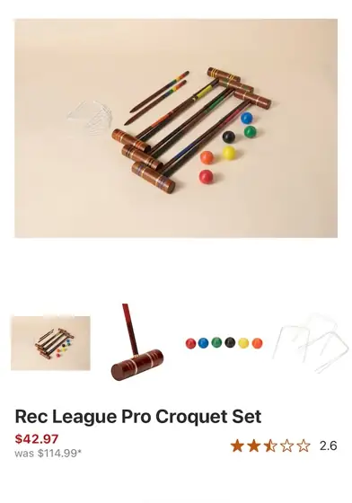 Rec League Pro Croquet Set — Photo 1