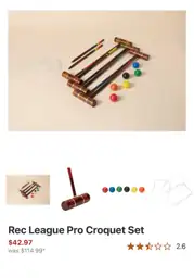 Rec League Pro Croquet Set — Photo 1