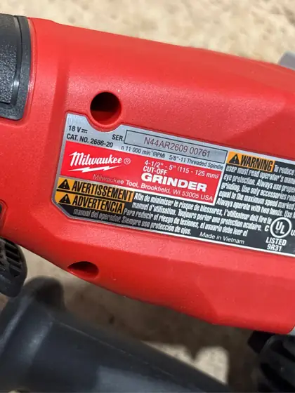 Milwaukee M18 Cordless 4-1/2 to… — Photo 5
