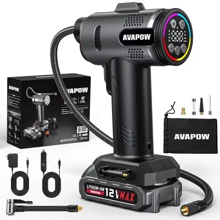 AVAPOW T12 Portable Tire Inflator,… — Photo 1