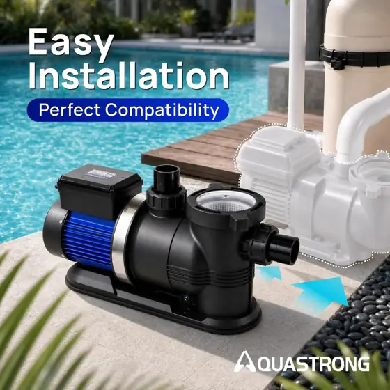 Aquastrong 2HP Above/In-Ground Pool Pump,… — Photo 2