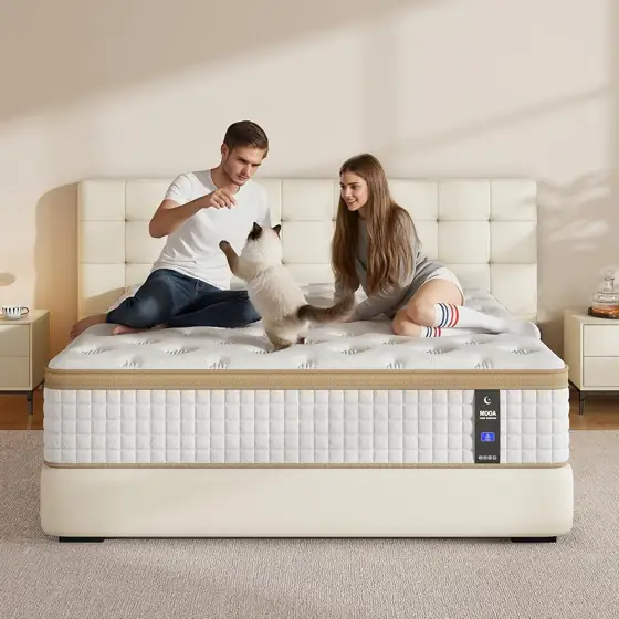 MOOA Queen Hybrid Mattress, 12-Inch… — Photo 1