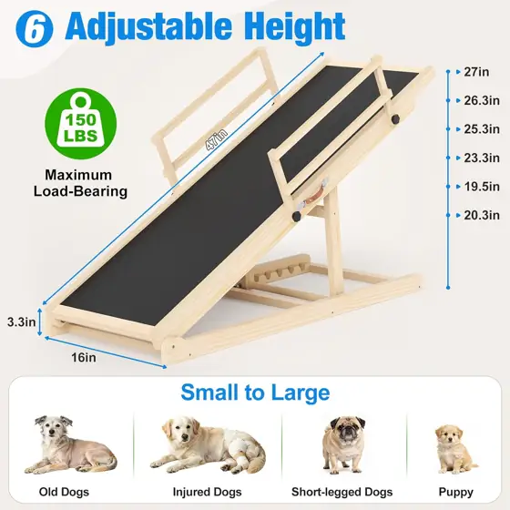 Tresbro Dog Ramp for Bed,… — Photo 2