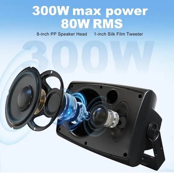 Herdio 8" 600W Outdoor Bluetooth… — Photo 2