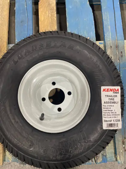 Trailer tire assembly 215/60-8 18.5x8.5-8 — Photo 1