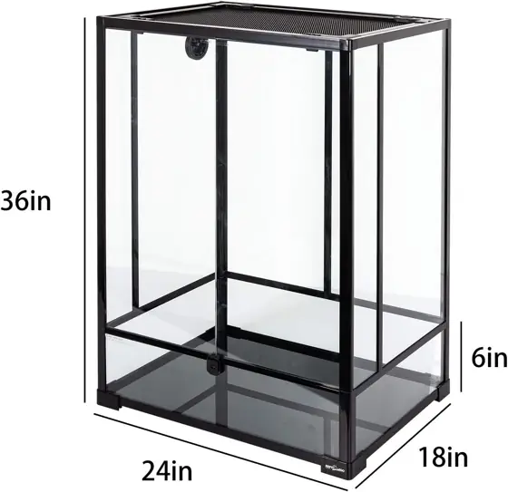REPTI ZOO 24x18x36 Glass Reptile… — Photo 2