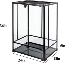 REPTI ZOO 24x18x36 Glass Reptile… — Photo 2