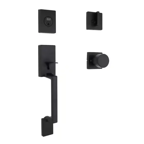 Bleecker Matte Black Door Handleset… — Photo 1
