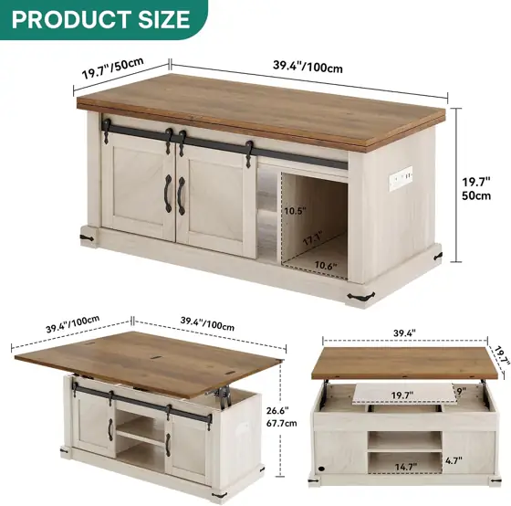 YITAHOME Lift Top Coffee Table… — Photo 2