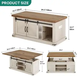 YITAHOME Lift Top Coffee Table… — Photo 2