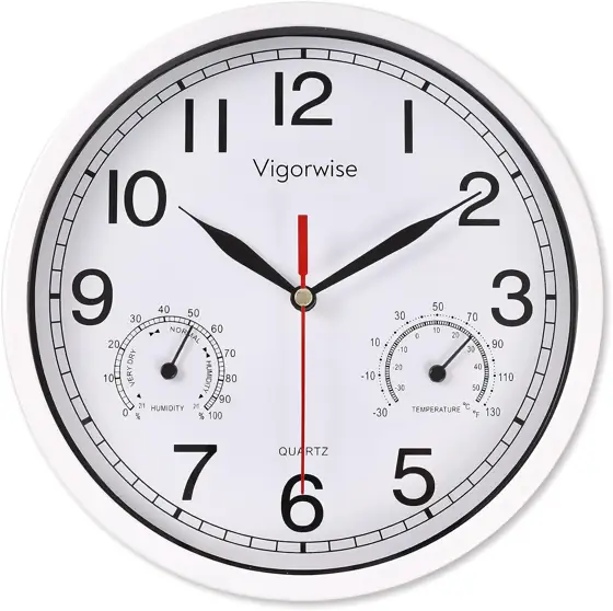 8 Inch White Wall Clock… — Photo 1