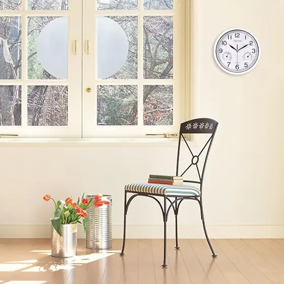 8 Inch White Wall Clock… — Photo 2