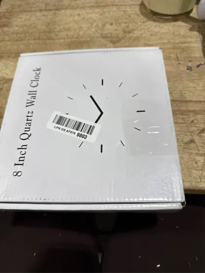 8 Inch White Wall Clock… — Photo 3