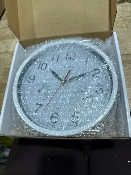 8 Inch White Wall Clock… — Photo 4