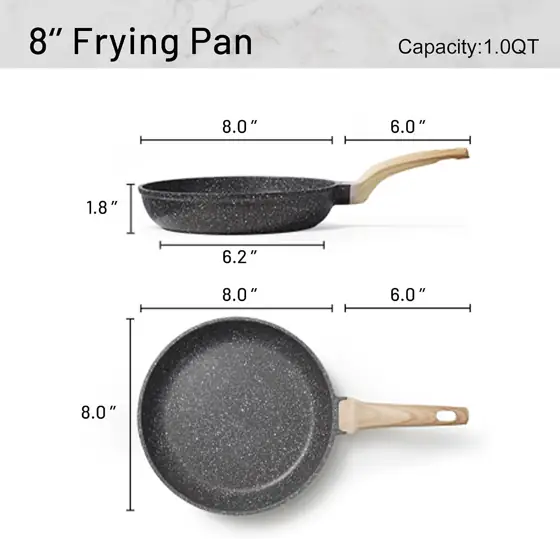 CAROTE Nonstick Frying Pan, 8… — Photo 2