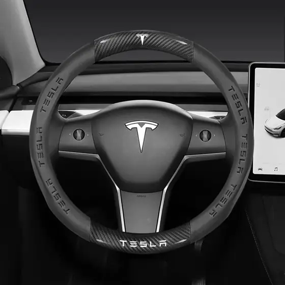 Fir Tesla Steering Wheel Cover,… — Photo 1