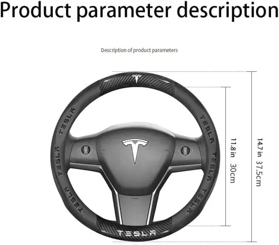 Fir Tesla Steering Wheel Cover,… — Photo 2