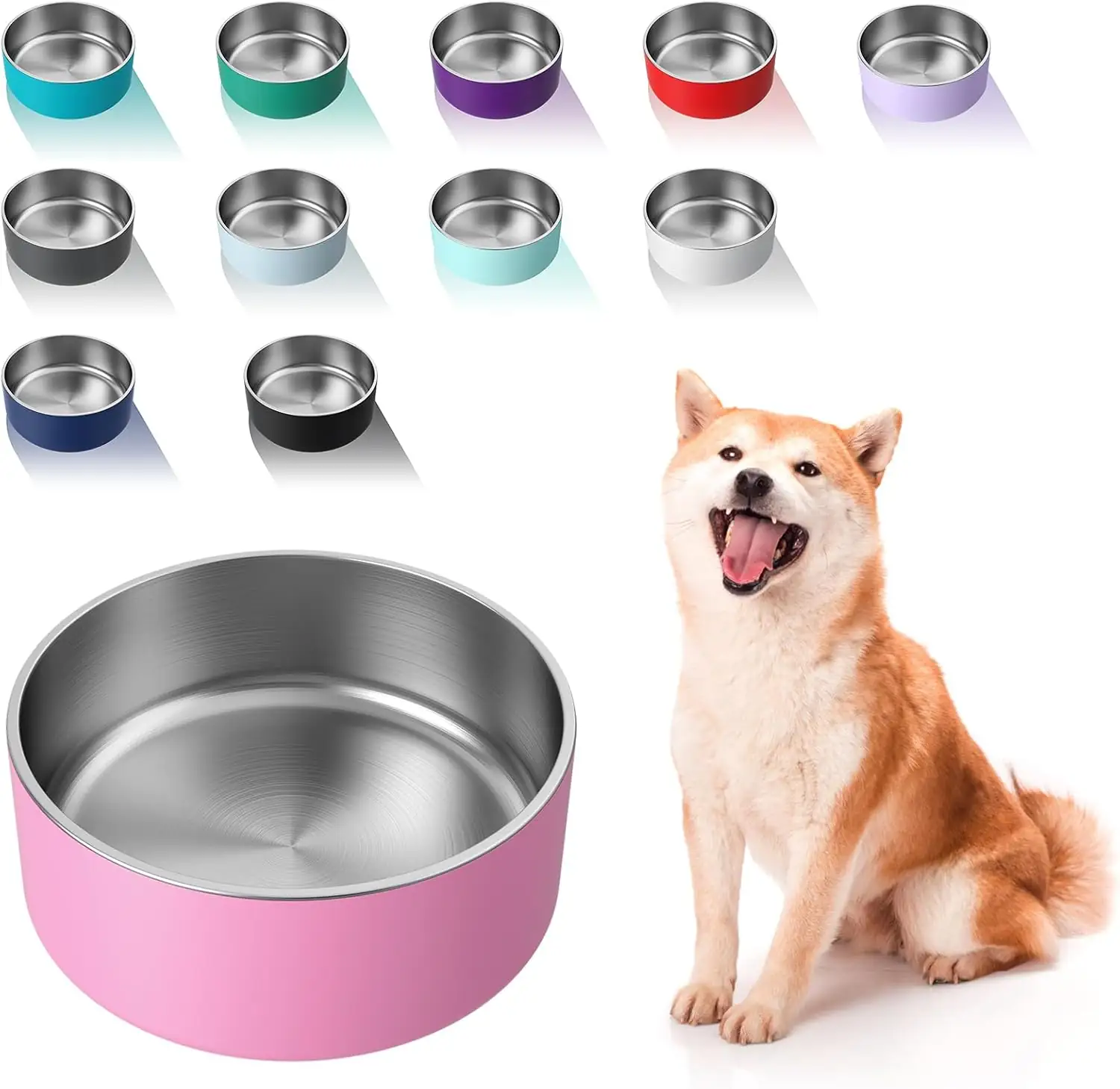 WENBOKMIN Dog Bowl, Stainless Steel… — Photo 1