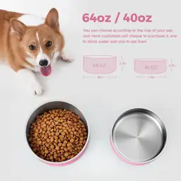 WENBOKMIN Dog Bowl, Stainless Steel… — Photo 2