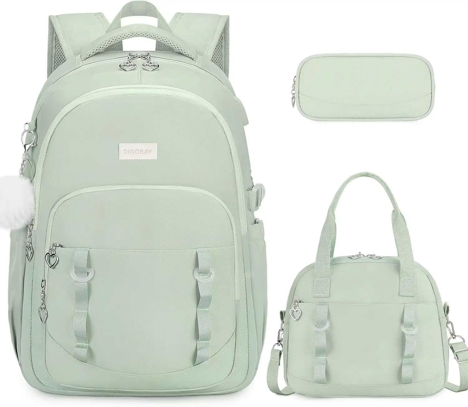 DIGOBAY 3PCS Girls Backpack: School… — Photo 1