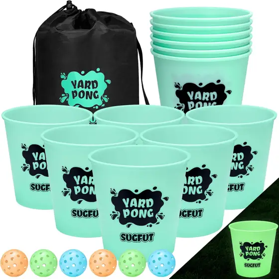 Yard Pong Outdoor Glow-in-the-Dark with… — Photo 1
