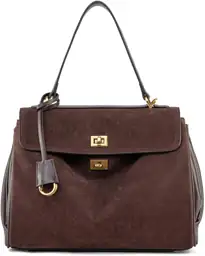Suede & Leather Tote Bag… — Photo 1