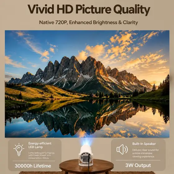 Mini Projector 4K WiFi 6… — Photo 2