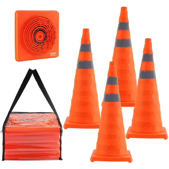 VEVOR Safety Cones, 4 Pack,… — Photo 1