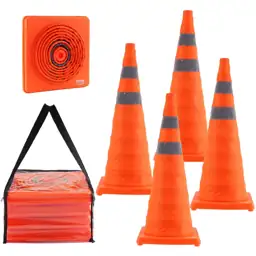 VEVOR Safety Cones, 4 Pack,… — Photo 1