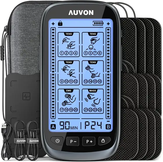AUVON 3-in-1 TENS Unit Muscle… — Photo 1