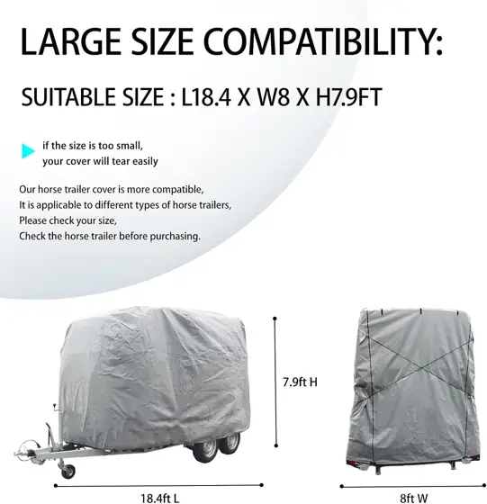 Horse Trailer Cover, Universal Carriage… — Photo 2