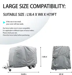 Horse Trailer Cover, Universal Carriage… — Photo 2