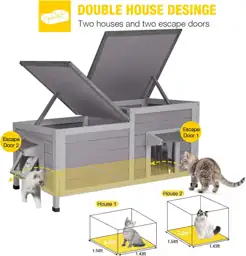 Aivituvin Outdoor Cat House Weatherproof… — Photo 2