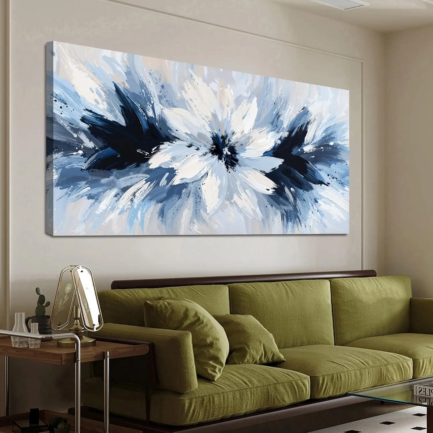 Canvas White Flower Wall Art… — Photo 1