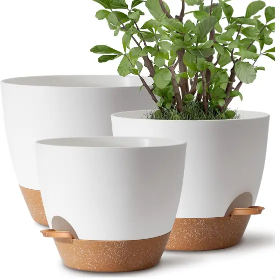 TYMENSH 12/10/9-Inch Plant Pots Set… — Photo 1