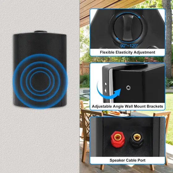 Herdio 5.25" 600W Indoor/Outdoor Waterproof… — Photo 2