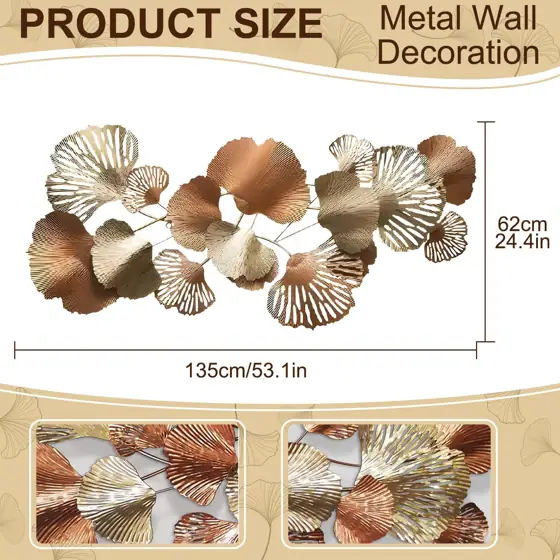 edaknez Gold Metal Wall Decor… — Photo 2