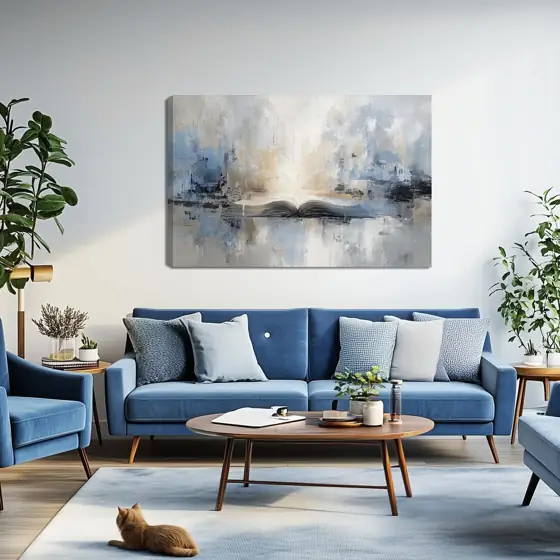 XRZ Abstract Wall Art Blue… — Photo 2