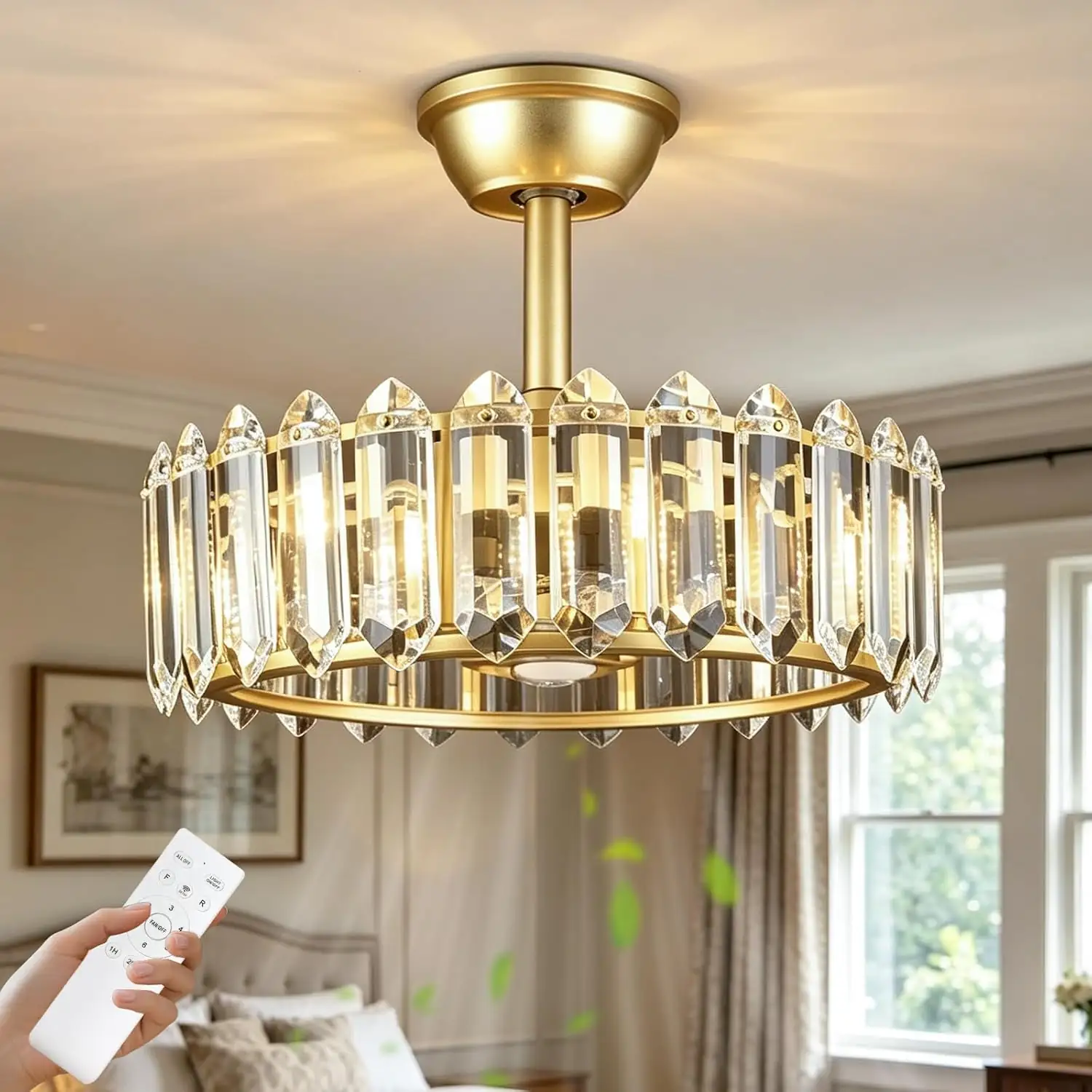 Depuley 18" Gold Bedroom Ceiling… — Photo 1