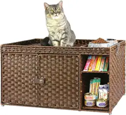 Cat Litter Box Enclosure Furniture,… — Photo 1
