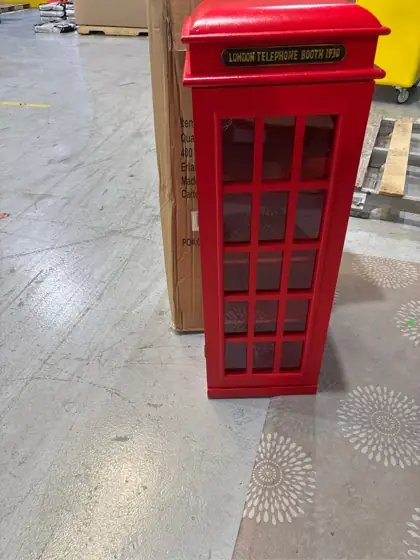 2 Shelf Wood Stationary Red… — Photo 3
