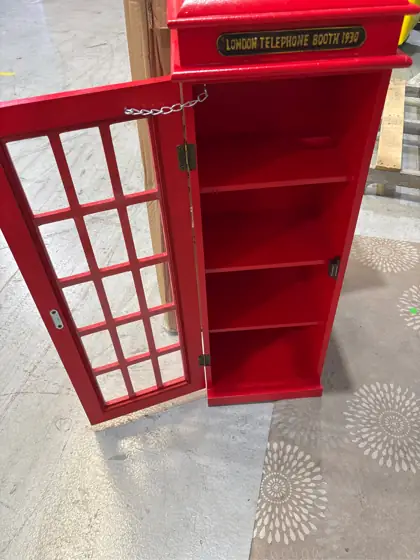 2 Shelf Wood Stationary Red… — Photo 4