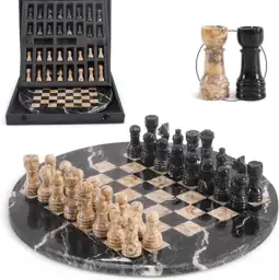 Marble Chess 12" Handmade Chess… — Photo 1