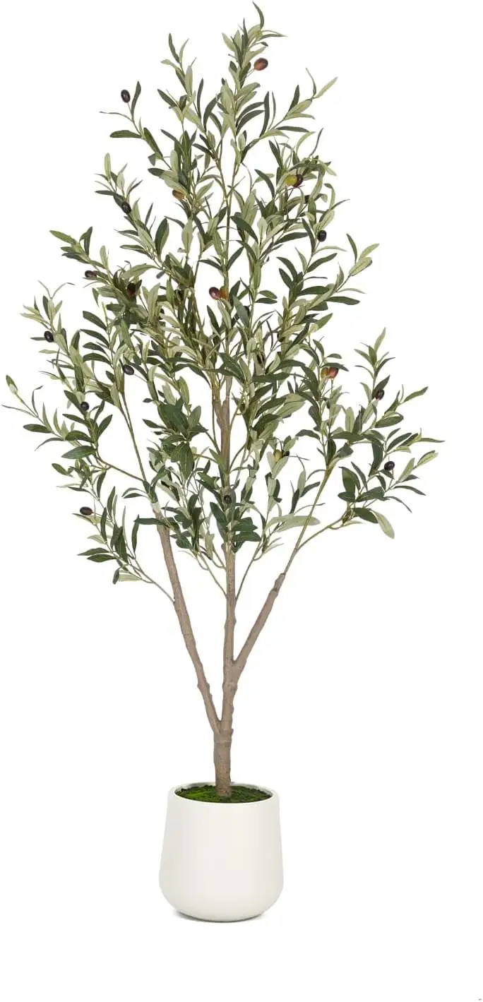 VIVATREES 5ft Artificial Olive Tree… — Photo 1