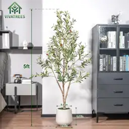 VIVATREES 5ft Artificial Olive Tree… — Photo 2
