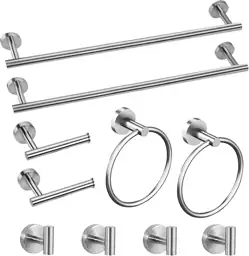 Cilee 10-Piece Brushed Nickel Bathroom… — Photo 1