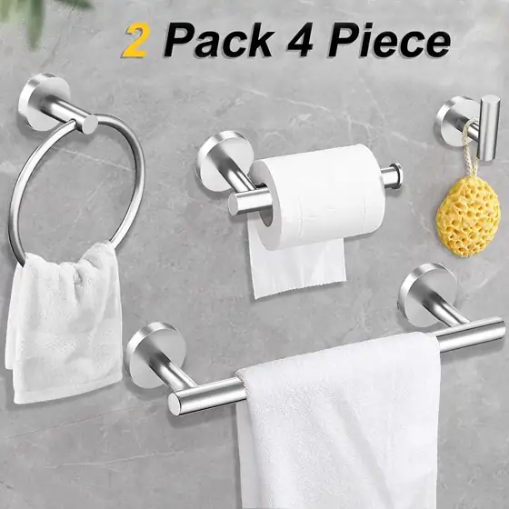 Cilee 10-Piece Brushed Nickel Bathroom… — Photo 2