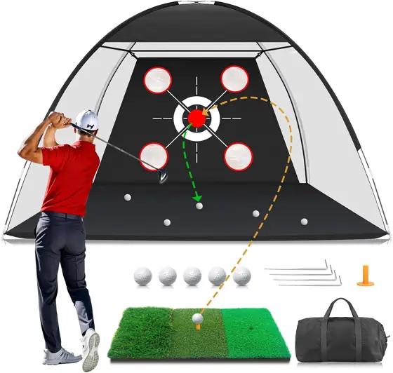 Golf Net with Practice Mat… — Photo 1