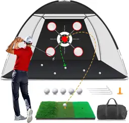 Golf Net with Practice Mat… — Photo 1
